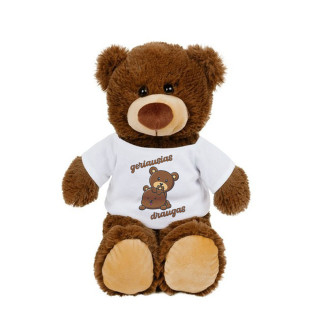 Pliušinis meškiukas "Bernie - geriausias draugas" (25 cm)