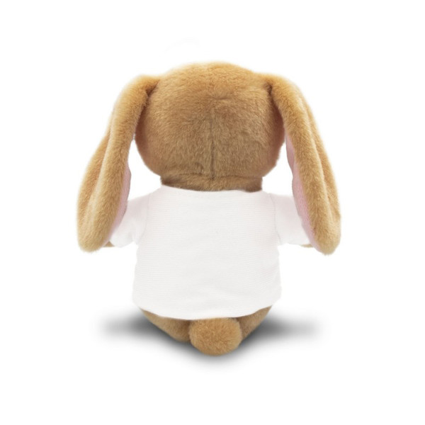 Pliušinis zuikutis "Binky - krikšto draugas" su Jūsų pasirinktu vardu ir data (18 cm)