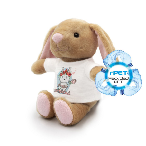 Pliušinis zuikutis "Binky - mano zuikučiui" (18 cm) Pliušinis zuikutis "Binky - mano zuikučiui" (18 cm)