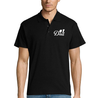Polo marškinėliai "#1 Dad"