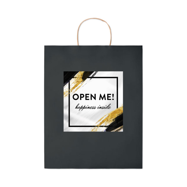Popierinis dovanų maišelis "Open me" Popierinis dovanų maišelis "Open me"
