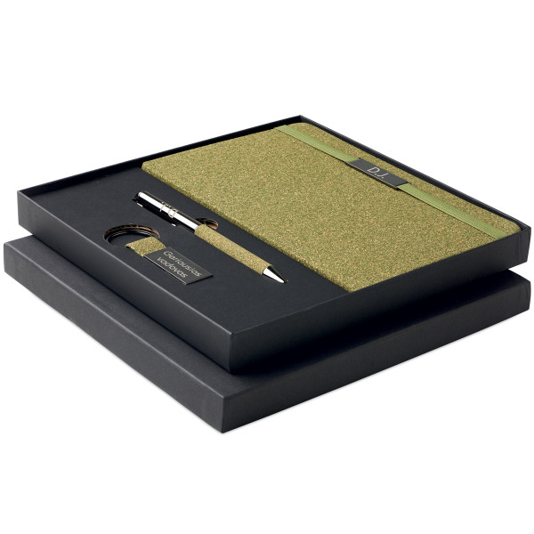 Prabangus rašymo rinkinys "Geriausias vadovas" su pasirinktais inicialais