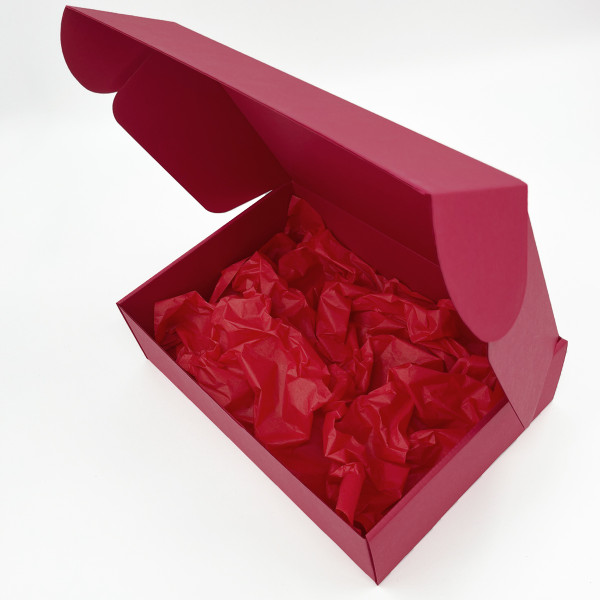 Premium dovanų dėžutė, tamsiai raudona 305x215x85mm Premium dovanų dėžutė, tamsiai raudona 305x215x85mm