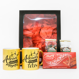 Premium dovanų rinkinys "Auksiniai Krikšto tėvai"