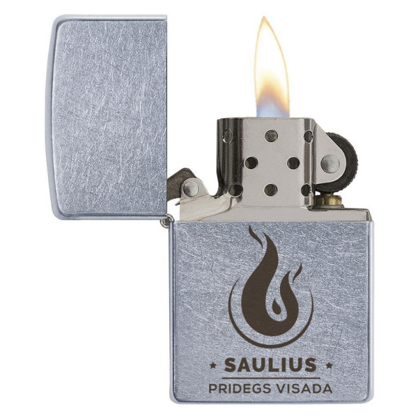 Zippo žiebtuvėlis "Pridegs visada" su Jūsų pasirinktu vardu