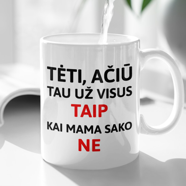 Puodelis "Ačiū, Tėti" Puodelis "Ačiū, Tėti"