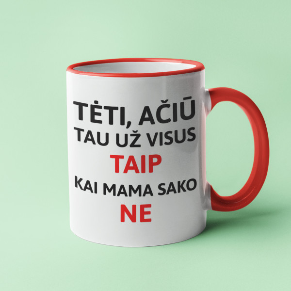 Puodelis "Ačiū, Tėti" Puodelis "Ačiū, Tėti"
