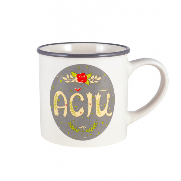 Porcelianinis puodelis "AČIŪ - THANK YOU" 350 ML Porcelianinis puodelis "AČIŪ - THANK YOU" 350 ML