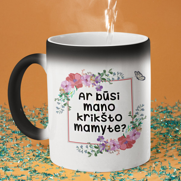Puodelis "Ar būsi mano krikšto mamyte?" Puodelis "Ar būsi mano krikšto mamyte?"