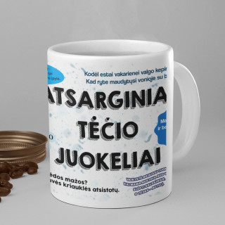 Puodelis "Atsarginiai tėčio juokeliai"