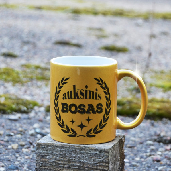 Puodelis "Auksinis bosas" Puodelis "Auksinis bosas"