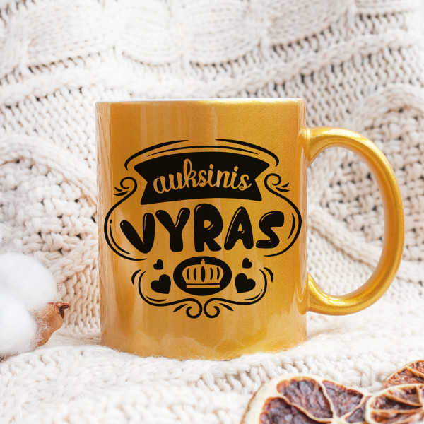 Puodelis "Auksinis vyras" Puodelis "Auksinis vyras"