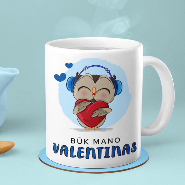 Puodelis "Būk mano Valentinas" Puodelis "Būk mano Valentinas"