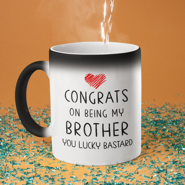 Puodelis "Congrats on being my brother" Puodelis "Congrats on being my brother"
