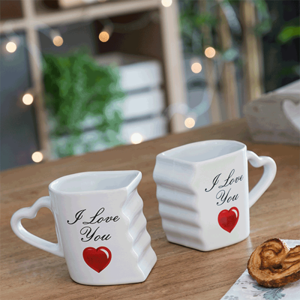 Dvigubas puodelis jam ir jai "I Love You" Dvigubas puodelis jam ir jai "I Love You"