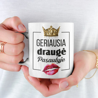 Puodelis "Geriausia draugė pasaulyje"