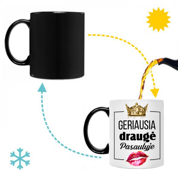 Puodelis "Geriausia draugė pasaulyje" Puodelis "Geriausia draugė pasaulyje"