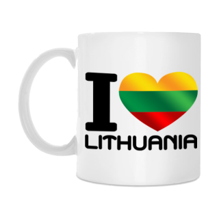 Puodelis "I love Lithuania"