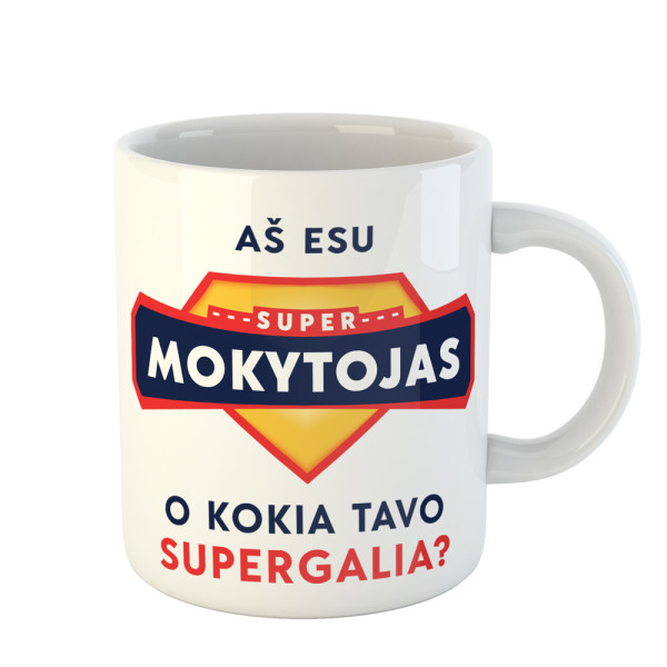 Puodelis "Mano supergalia" su Jūsų pasirinkta profesija Puodelis "Mano supergalia" su Jūsų pasirinkta profesija