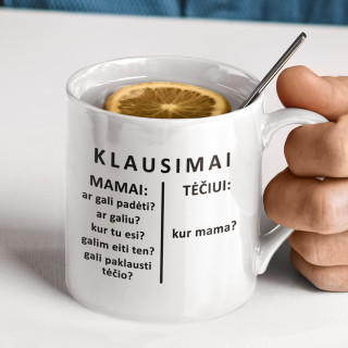 Puodelis "Klausimai tėčiui"