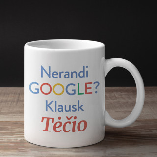 Puodelis "Klausk tėčio"