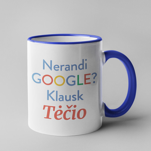 Puodelis "Klausk tėčio" Puodelis "Klausk tėčio"