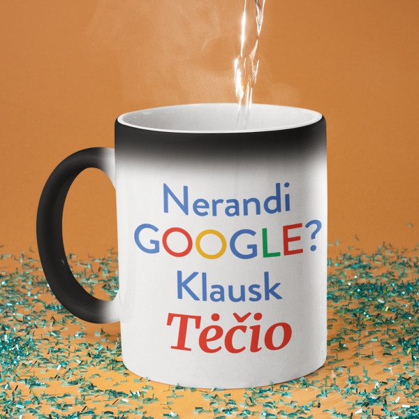 Puodelis "Klausk tėčio" Puodelis "Klausk tėčio"