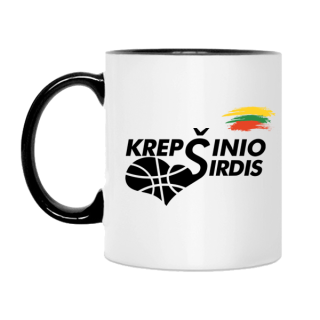Puodelis "Krepšinio Širdis"