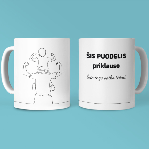 Puodelis "Laimingo vaiko tėtis" Puodelis "Laimingo vaiko tėtis"
