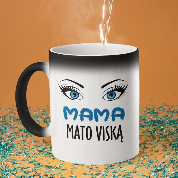 Puodelis "Mama mato viską" Puodelis "Mama mato viską"