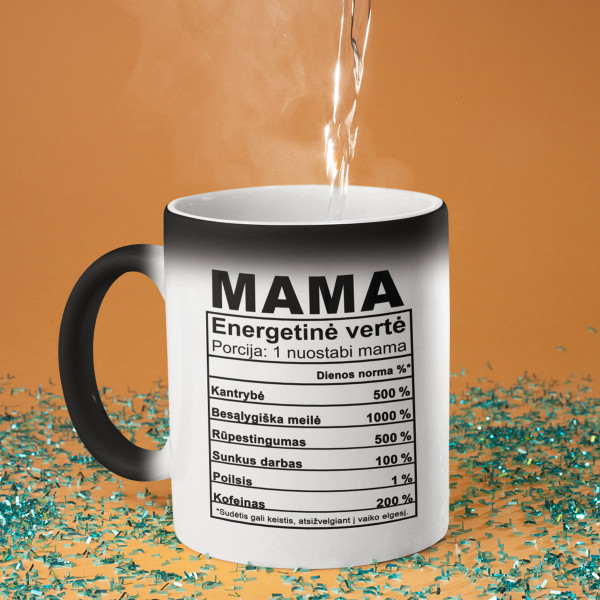 Puodelis "Mamos sudėtis" Puodelis "Mamos sudėtis"