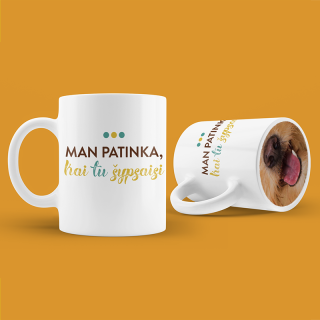 Puodelis "Man patinka, kai tu šypsaisi"