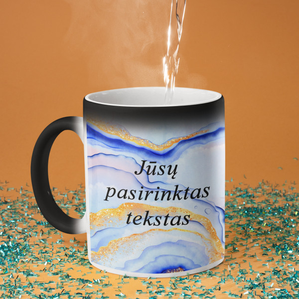Puodelis "Marmuro magija" su Jūsų pasirinktu tekstu Puodelis "Marmuro magija" su Jūsų pasirinktu tekstu
