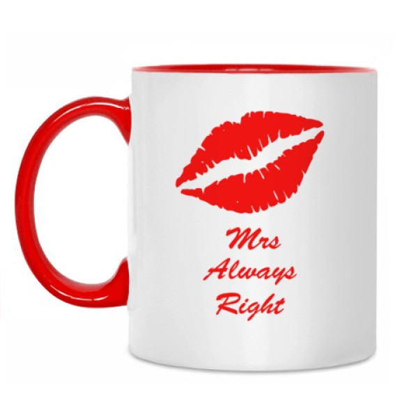Puodelis "Mrs always right" Puodelis "Mrs always right"