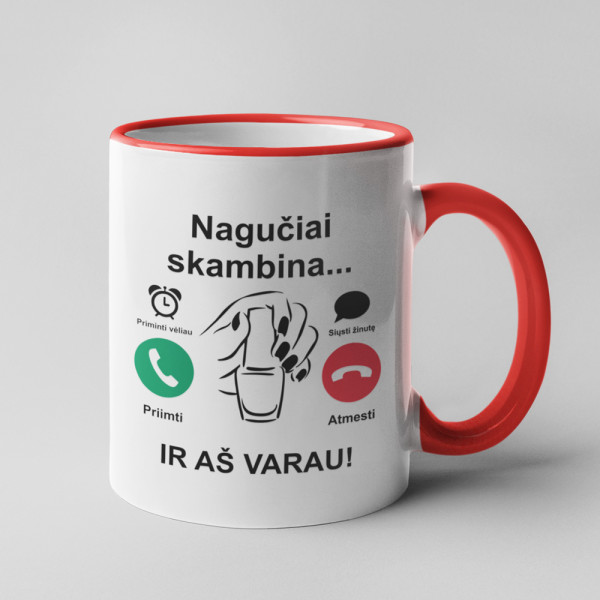 Puodelis "Nagučiai skambina" Puodelis "Nagučiai skambina"