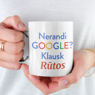 Puodelis ,,Kažko nerandi?'' su Jūsų pasirinktu vardu