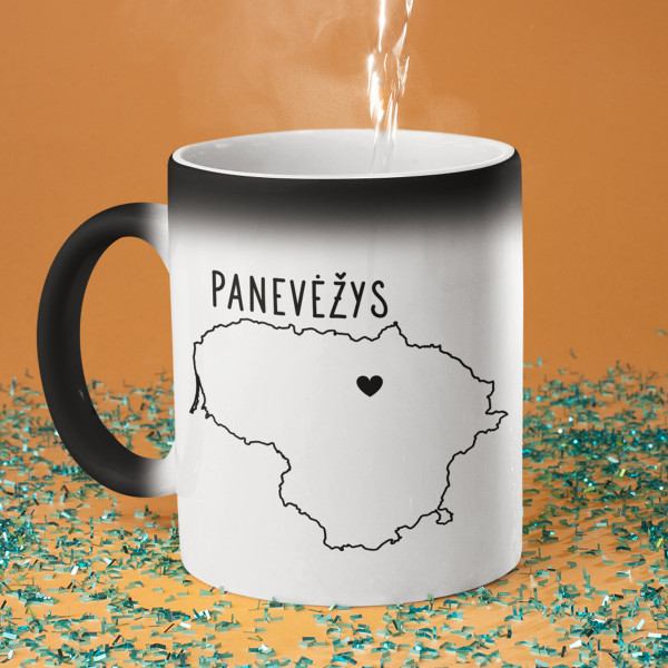 Puodelis "Panevėžys - širdis" Puodelis "Panevėžys - širdis"