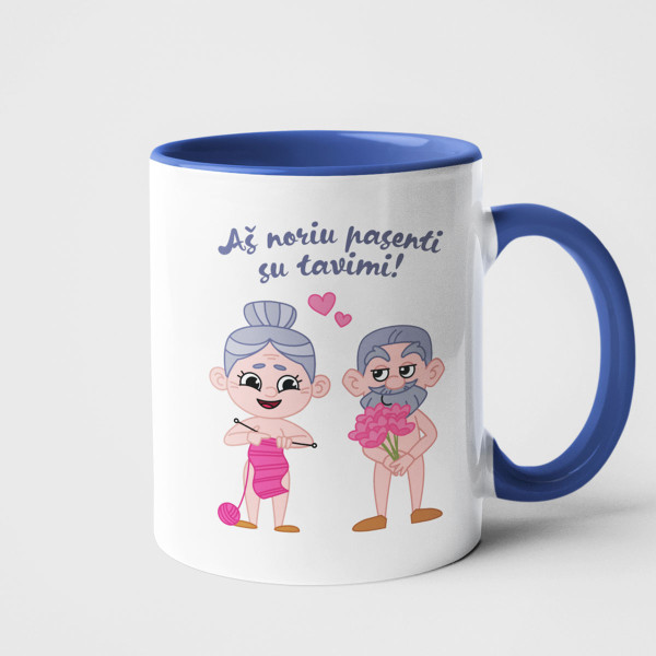 Puodelis "Pasenti su tavimi" Puodelis "Pasenti su tavimi"