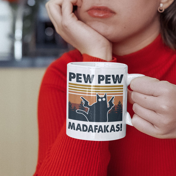 Puodelis "Pew Pew Madafakas" Puodelis "Pew Pew Madafakas"