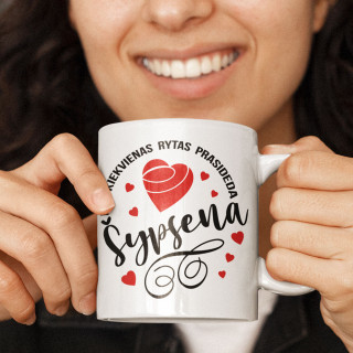 Puodelis "Rytas prasideda šypsena"