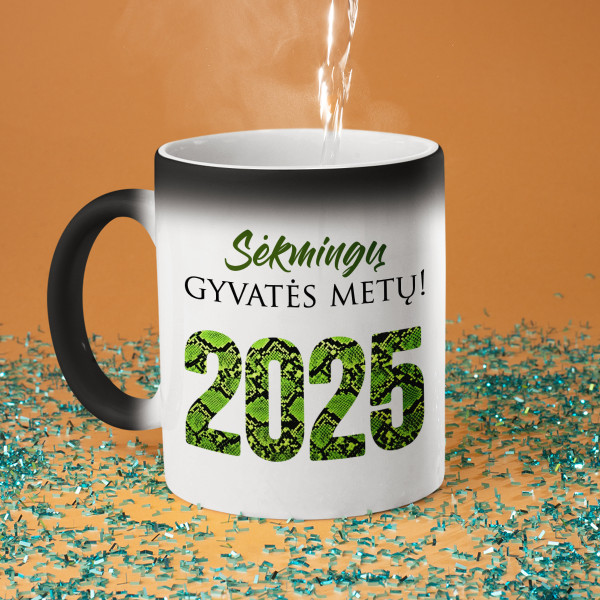 Puodelis "Sėkmingų gyvatės metų" Puodelis "Sėkmingų gyvatės metų"
