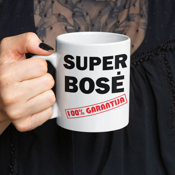 Puodelis "Super bosė" Puodelis "Super bosė"