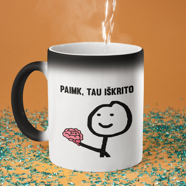 Puodelis "Tau iškrito" Puodelis "Tau iškrito"