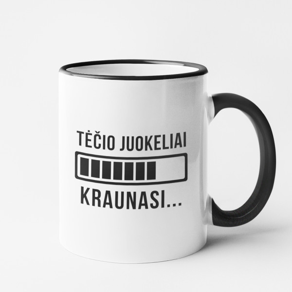 Puodelis "Tėčio juokeliai kraunasi" Puodelis "Tėčio juokeliai kraunasi"