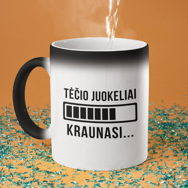 Puodelis "Tėčio juokeliai kraunasi" Puodelis "Tėčio juokeliai kraunasi"