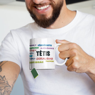 Puodelis "Tėtis - viskas tuo pasakyta"