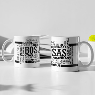 Puodelis "Tikras bosas"