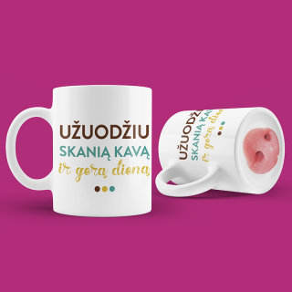 Puodelis "Užuodžiu skanią kavą"