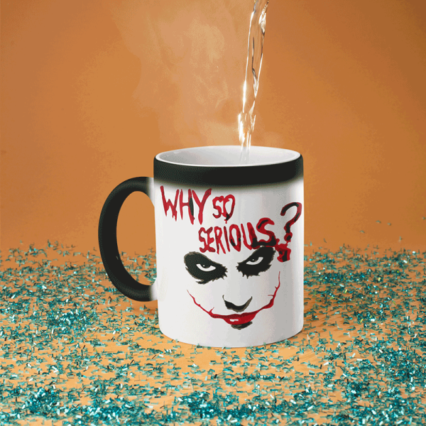 Puodelis "Why so serious?" Puodelis "Why so serious?"