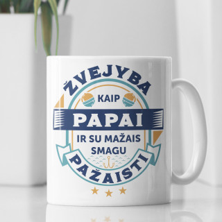 Puodelis "Žvejyba kaip papai"